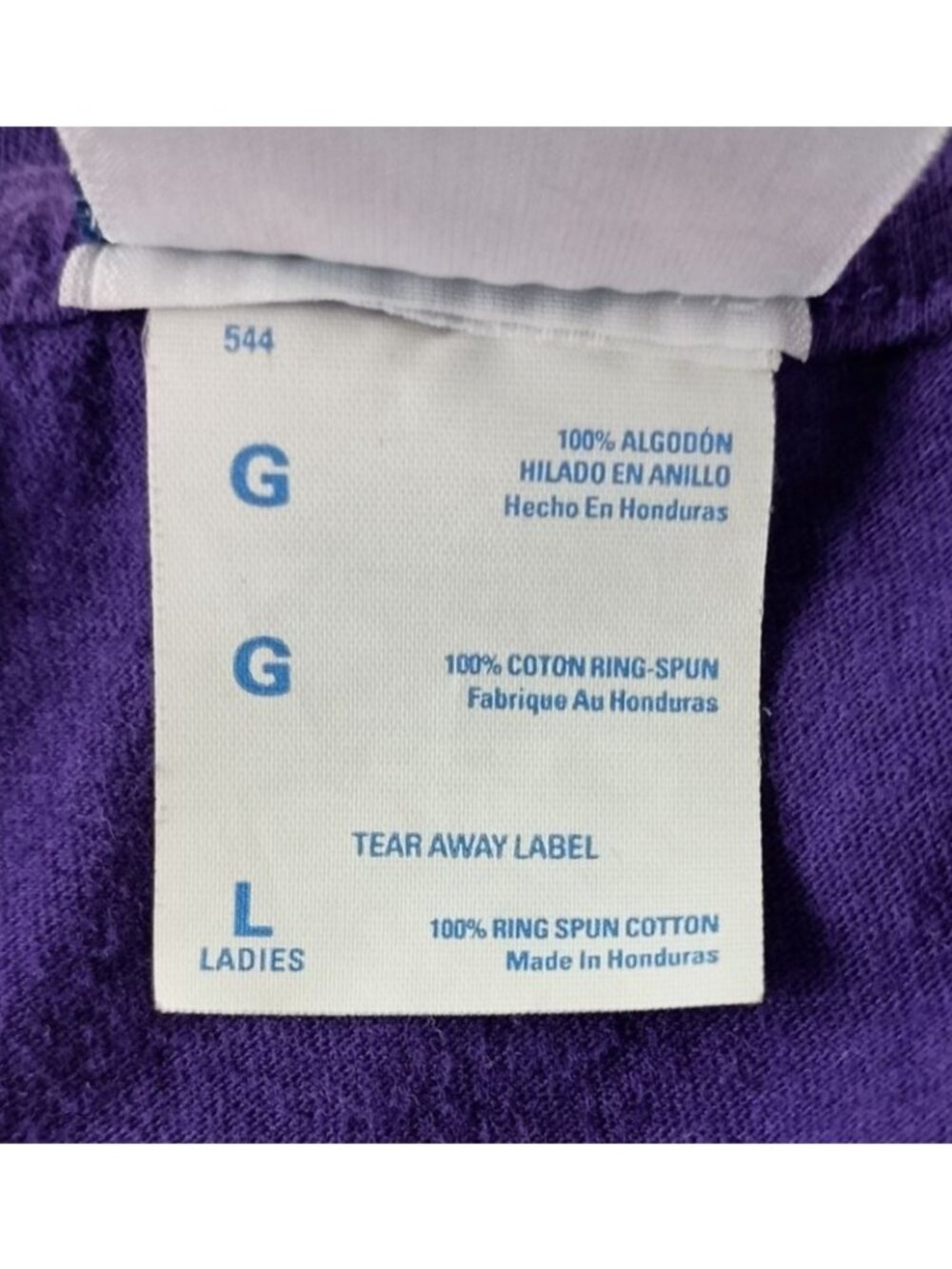 Team Apparel Football Minnesota Vikings Women's V-Neck Short Sleeve Shirt Sz. L - Picture 6 of 7